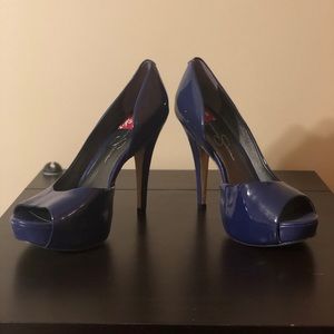 Jessica Simpson Navy Peep Toe Size 8